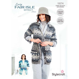 Cardigans in Stylecraft Easy Fair Isle Effect - Digital Version 10074