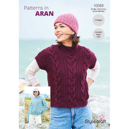 Sweater and Tank Top in Stylecraft Grace or Impressions Aran - Digital Version 10088