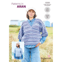 Sweaters in Stylecraft Grace or Impressions Aran - Digital Version 10089