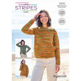 Sweaters in Stylecraft For the Love of Stripes Chunky - Digital Version 10095