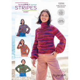 Sweaters in Stylecraft For the Love of Stripes Chunky - Digital Version 10096