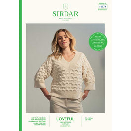 Shifting Sands Sweater in Sirdar Loveful Dk 100% Recycled - Digital Version 10774