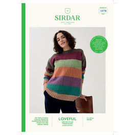 Timeless Striped Sweater in Sirdar Loveful Tweed Dk 100% Recycled - Digital Version 10778