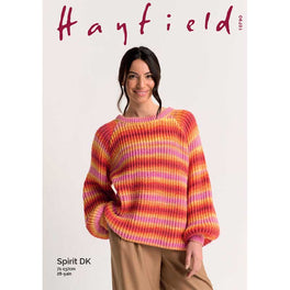 Raglan Rib Sweater in Hayfield Spirit Dk - Digital Version 10790