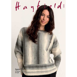 Deep Rib Boxy Sweater in Hayfield Spirit Dk