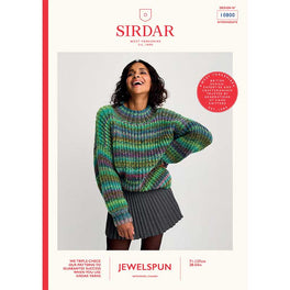 Semi-Precious Sweater in Sirdar Jewelspun Chunky With Wool - Digital Version 10800