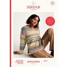 Set-In Stone Sweater in Sirdar Jewelspun Chunky With Wool - Digital Version 10805