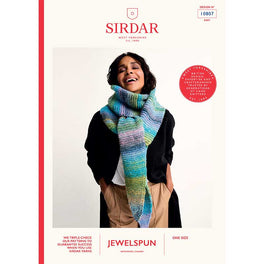 Strata Tie-Style Scarf in Sirdar Jewelspun Chunky With Wool - Digital Version 10807