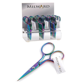 Milward Embroidery Scissors Straight - Rainbow