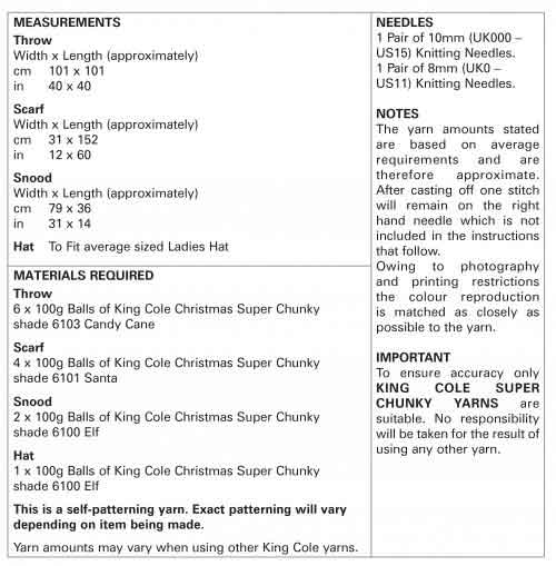 King Cole Christmas Super Chunky