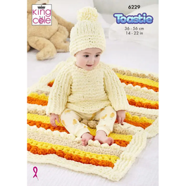 Baby Set Knitted in King Cole Warm & Toastie