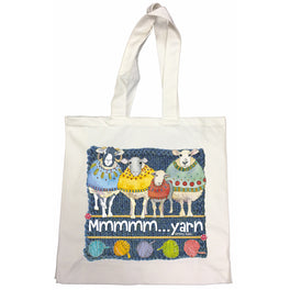 Emma Ball Cotton Canvas Bag - Mmmmm...Yarn