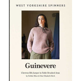 Guinevere Chevron Rib Jumper in West Yorkshire Spinners Fable Aran - Digital Version DBP0319