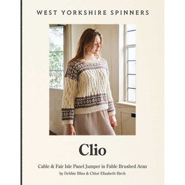 Clio Cable & Fair Isle Panel Jumper in West Yorkshire Spinners Fable Aran - Digital Version DBP0320