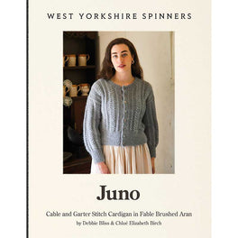 Juno Cable & Garter Stitch Cardigan in West Yorkshire Spinners Fable Aran - Digital Version DBP0321