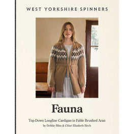 Fauna Top Down Longline Cardigan in West Yorkshire Spinners Fable Aran - Digital Version DBP0322