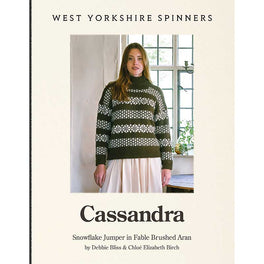 Cassandra Snowflake Jumper in West Yorkshire Spinners Fable Aran - Digital Version DBP0325