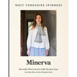 Minerva Reversible Woven Scarf in West Yorkshire Spinners Fable Aran - Digital Version DBP0328