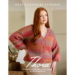 Thora Cardigan in West Yorkshire Spinners Retreat Twist Chunky - Digital Version WYS1000347