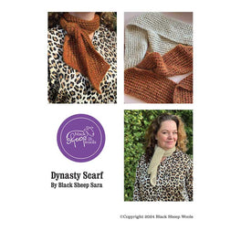 Dynasty Scarf in Lang Yarns Glamour by Sara Geraghty - Digital Version