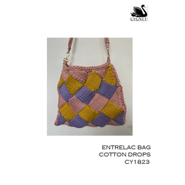 Free Download - Entrelac Bag in Cygnet Cotton Drops