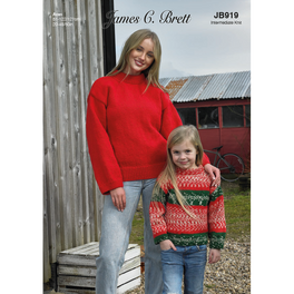 Sweaters in James C Brett Croftland Aran