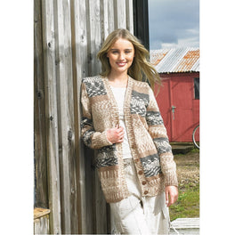 Cardigan & Waistcoat in James C Brett Scandi Aran