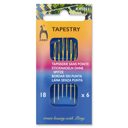 Pony Tapestry Hand Sewing Needles. Size 18