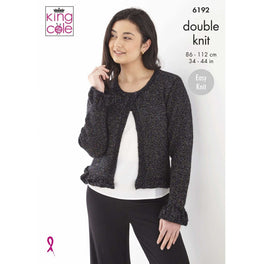 Cardigans in King Cole Glitz Dk