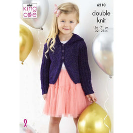 Festive Party Cardigans in King Cole Glitz Dk