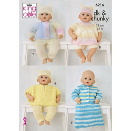 Dolls Clothes in King Cole Dk & Chunky