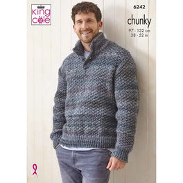 Mens's Sweaters in King Cole Cottagespun Chunky