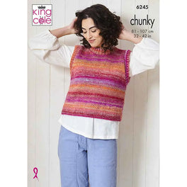 Tank Top & Tunic in King Cole Cottagespun Chunky