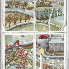 Rosehip Window- Bothy Threads Cross Stitch Kit