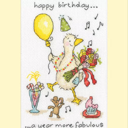 More Fabulous -  Bothy Threads Greetings Card Cross Stitch Kit