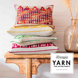 Yarn The After Party 58- Chroma Canal Houses Cushion by Esme Crick