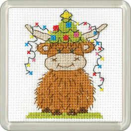 Highland Christmas Lights - Heritage Crafts Coaster Kit