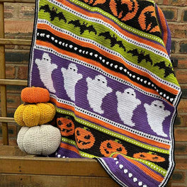 Halloween Dreams Blanket in Wendy Supreme Dk by Anita Gibney