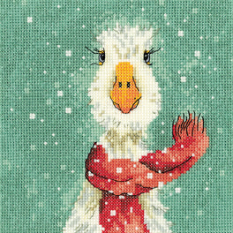 Heritage Crafts Cross Stitch Kit - The Christmas Scarf