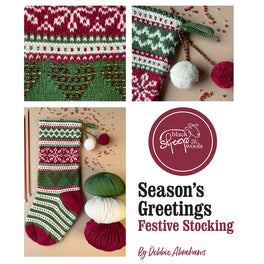 Season's Greetings Festive Stocking Pattern by Debbie Abrahams