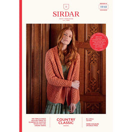 Shawl Collar Cardigan in Sirdar Country Classic Worsted - Digital Version 10165