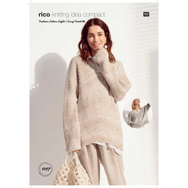 Cardigan & Sweater in Rico Fashion Cotton Light & Long Tweed Dk