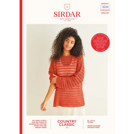 Crochet Sweater in Sirdar Country Classic 4ply