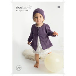 Cardigan and Hat in Rico Baby Cotton Soft Dk