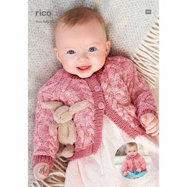 Rico Baby Cardigans Knitting Pattern in Baby Classic Dk