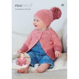 Rico Baby Cardigans & Hat Knitting Pattern in Baby Classic Dk