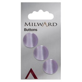 Milward Carded Buttons: 16mm - Pack of 3 - 00125