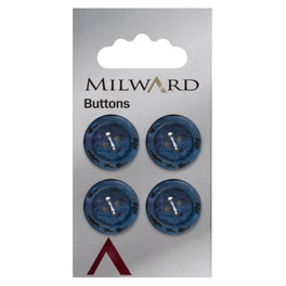 Milward Carded Buttons: 17mm - Pack of 4 - 00167