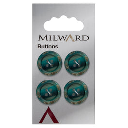 Milward Carded Buttons: 17mm - Pack of 4 - 00223