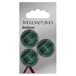 Milward Carded Buttons: 22mm - Pack of 3 - 00224